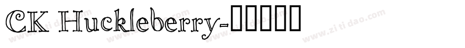 CK Huckleberry字体转换